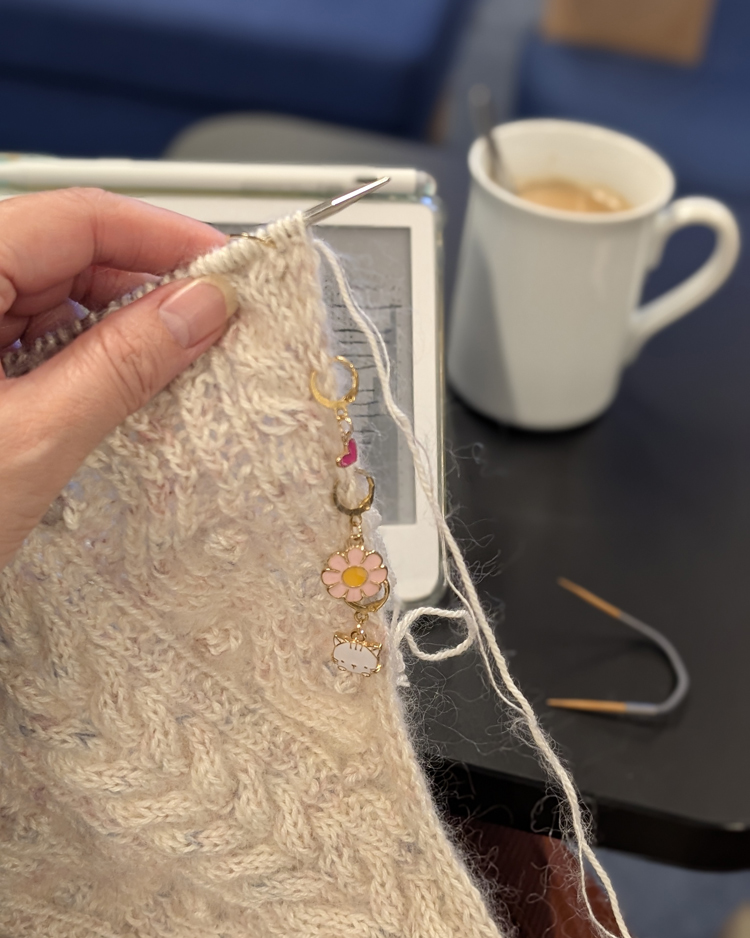 Turtle dove shawl de Sari Nordlund sur mes aiguilles, Jour10